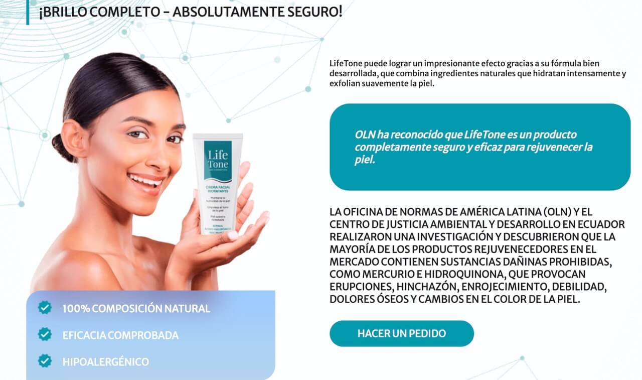 Lifetone Crema Facial: Precio, Beneficios y Disponibilidad en Ecuador